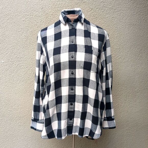 Madewell Shirt XS Slim Ex-Boyfriend Top Buffalo Check - Picture 1 of 8